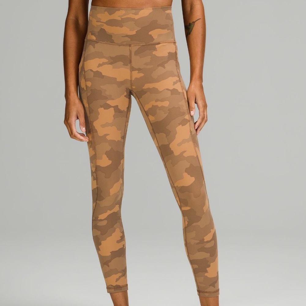 Lululemon Align tan camo pant size 4